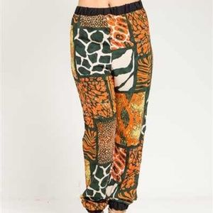 Animal Patchwork Pants
